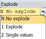 Row: cost element interval - explode