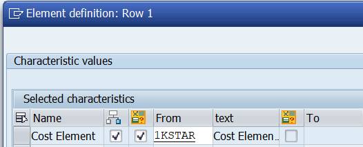 Row: Set variable 1KSTAR