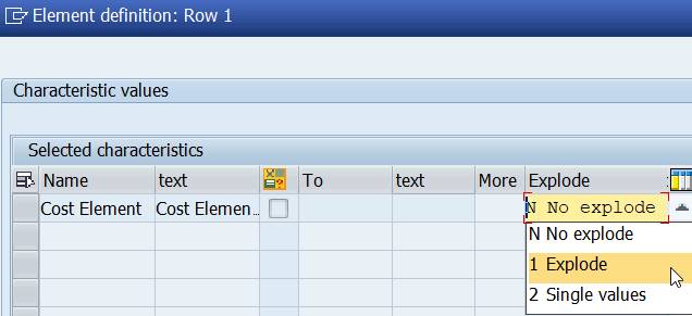 Row definition - explode