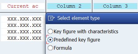 Column 2: predefined column