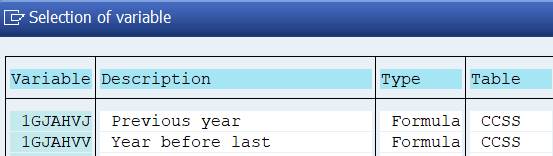 selection of variable 1JAHVJ,1GJAHVV