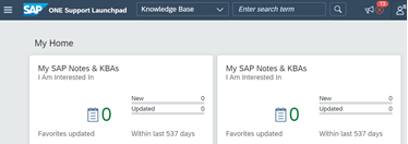 SAP One Support Launchpad